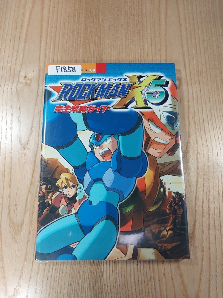 Rockman X5 Complete Strategy Guide PS1 Book, Free Shipping, Used