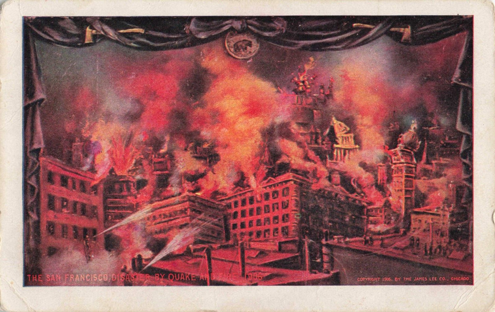 The San Francisco Disaster by Quake & Fire, 1906 - California CA - Postcard
