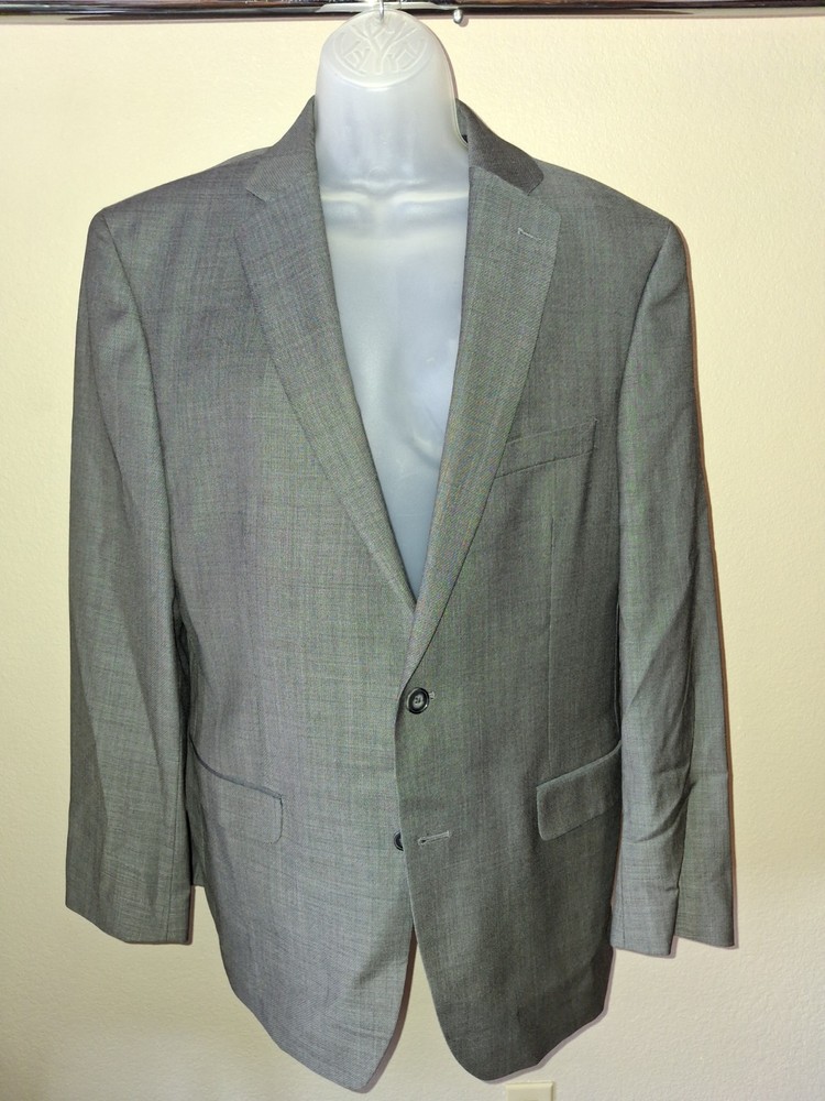 Kelvin Klein Men's Suit Gray 42R 34W ×32L