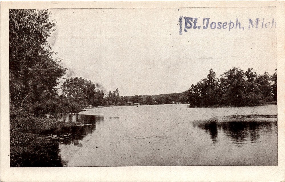 St. Joseph, Michigan, No. 2464, Brown Scenes, U.S.A. Postcard