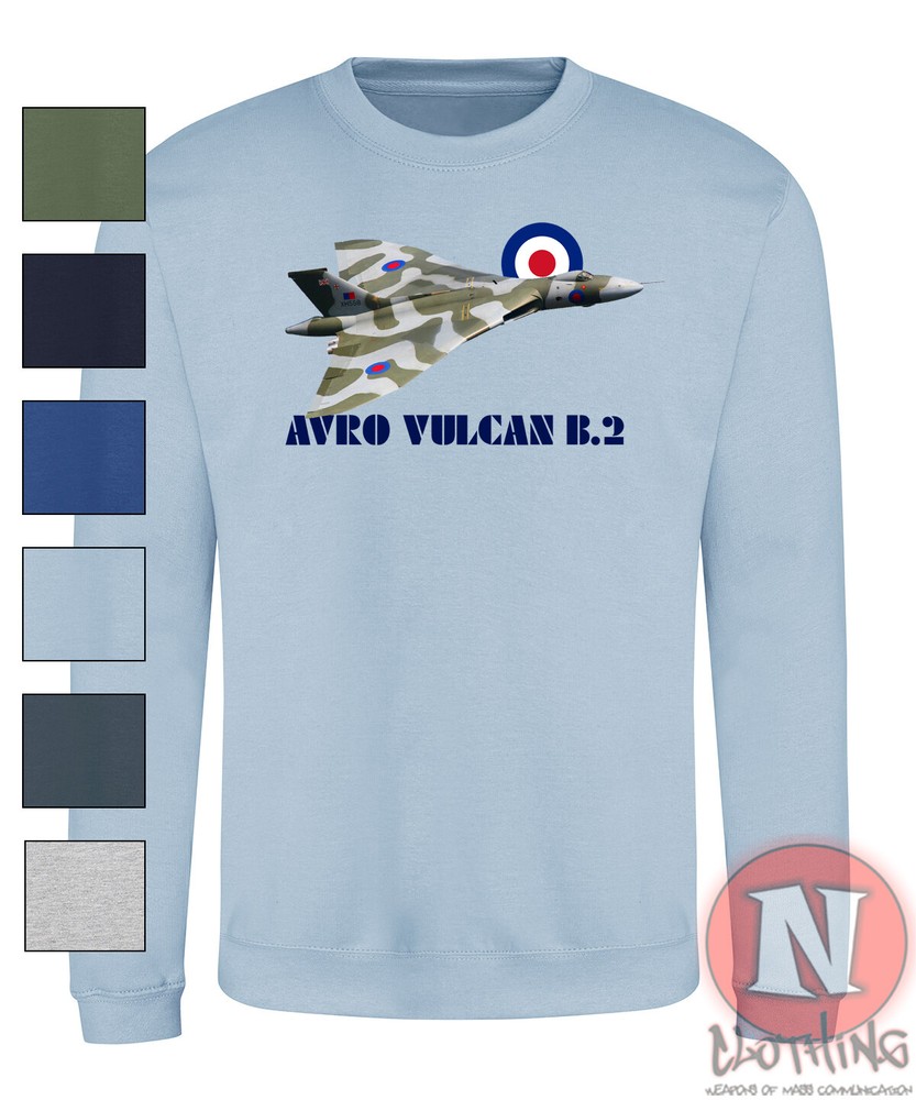 Vulcan heavy bomber Sweatshirt Cold War RAF aircraft NATO iron curtain
