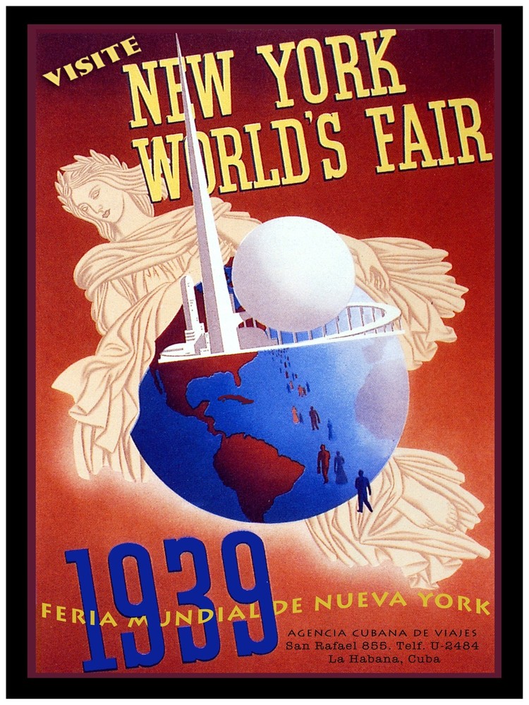 4352.New York.World's Fair.agencia cubans de viajes.POSTER.decor Home Office art