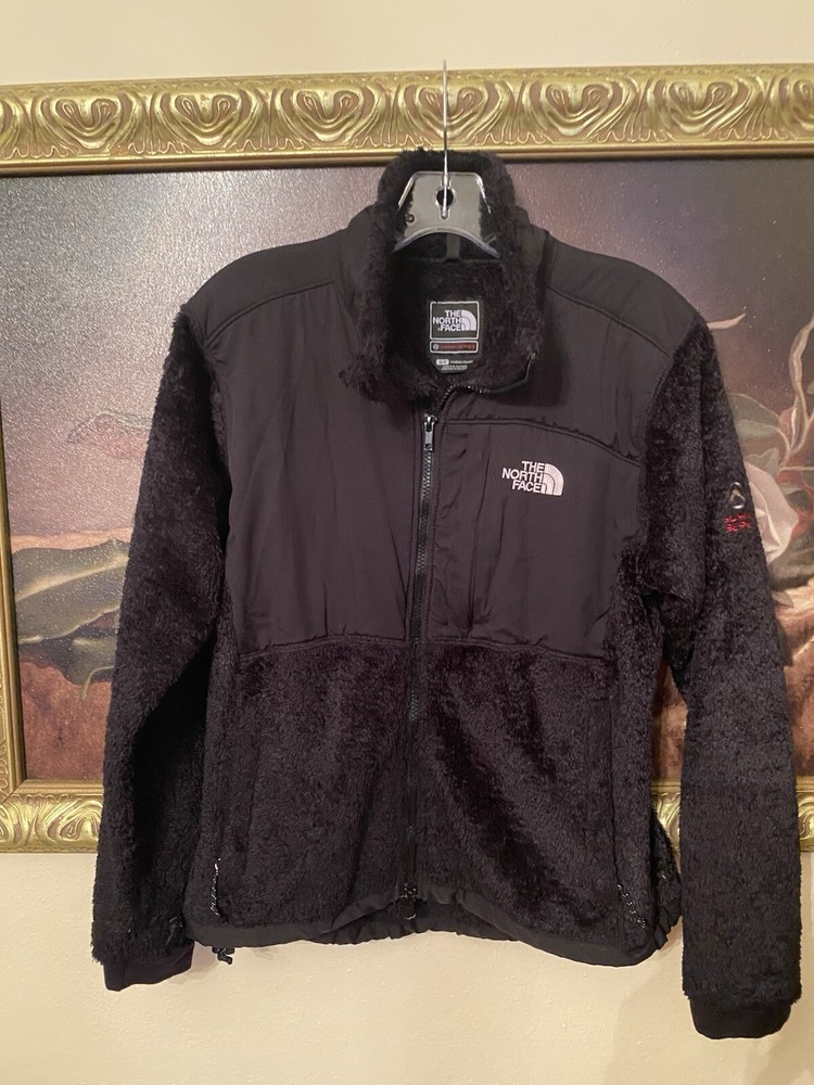 Womens The North Face Plush Fleece Full Zip Summit Series Jacket -Black- S