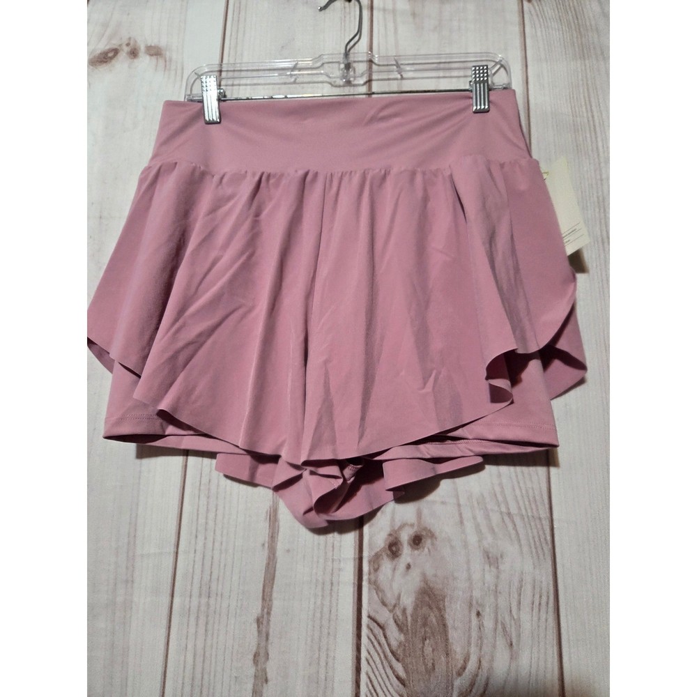 All in Motion Active Light Run Shorts Pink High Rise Built-in Liner Size M 3in