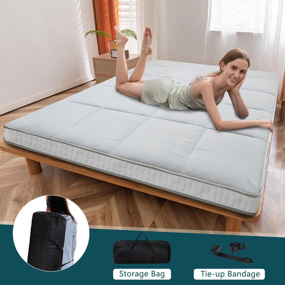 NAIZEA Japanese Floor Mattress Potable Tatami Floor Sleeping Pad 80x60x4in Mat