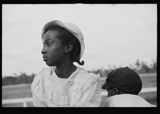 Photo:African American Girl Boy Portrait 1930s Outdoor Scene