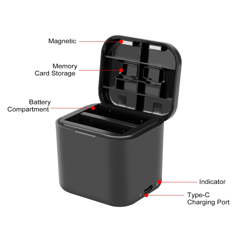 Insta360 Ace Pro PULUZ Battery Charging Case with Storage Compartment  -image
