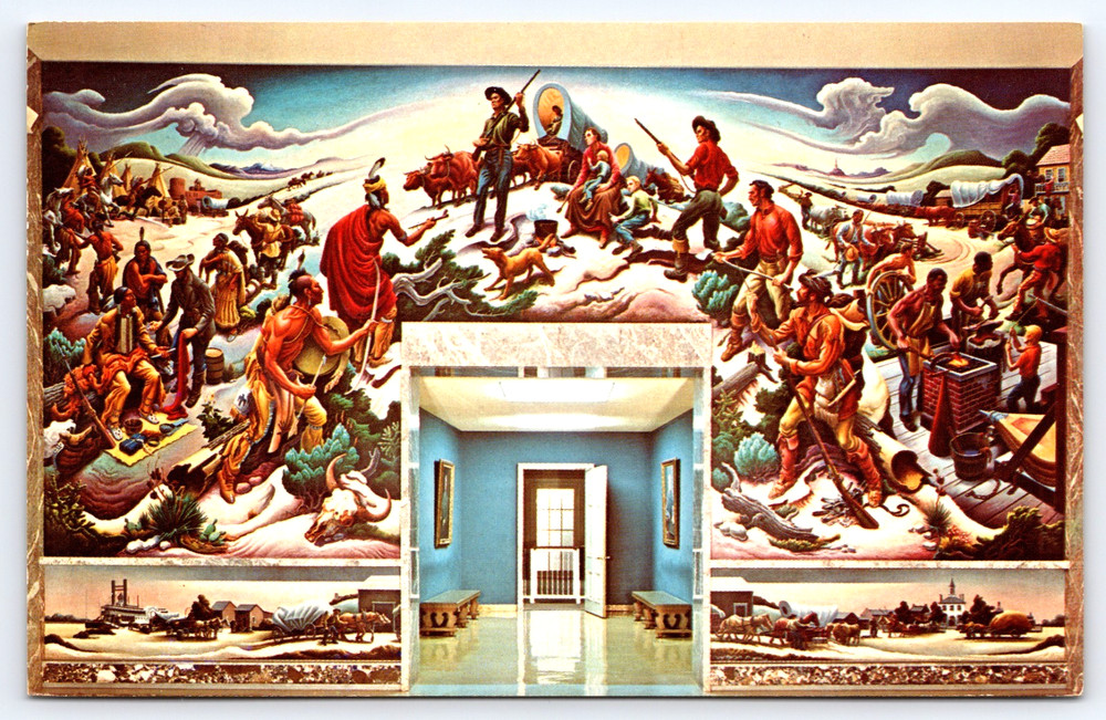Vintage Photo Postcard Wall Mural Painting Harry S. Truman Library And Museum