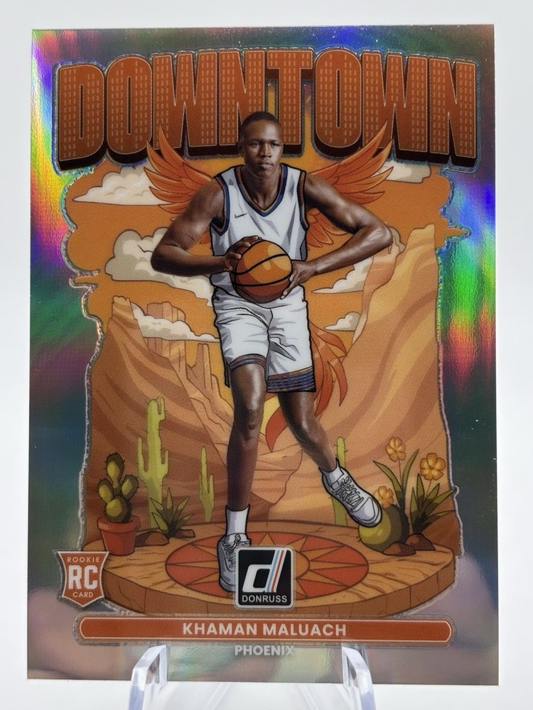 2025-26 Panini Donruss Prizm Downtown Refractor Khaman Maluach #4 Case Hit RC