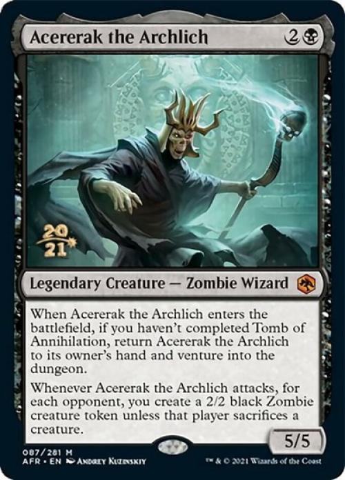 MTG English Acererak the Archlich NM Foil Promos: Prerelease Cards-image