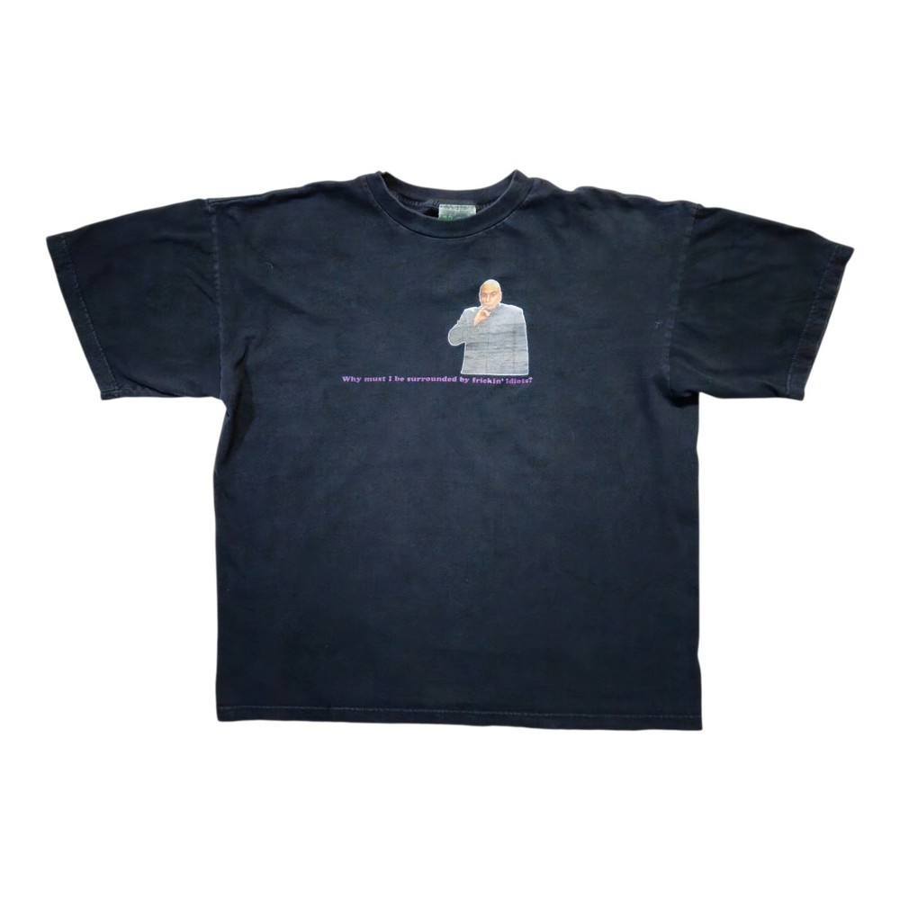 Vintage Austin Powers Dr Evil Surrounded By Idiots 1999 T Shirt XL