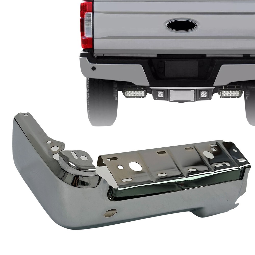 Barra frontal de parachoques trasero izquierdo cromado para Ford F250 F350 2017-2022 con estacionamiento