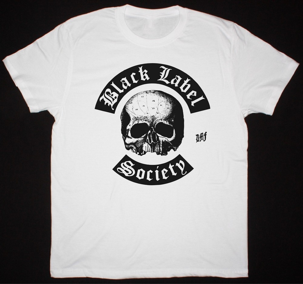 BLACK LABEL SOCIETY LOGO NEW WHITE All Size S to 5XL T-Shirt AH910