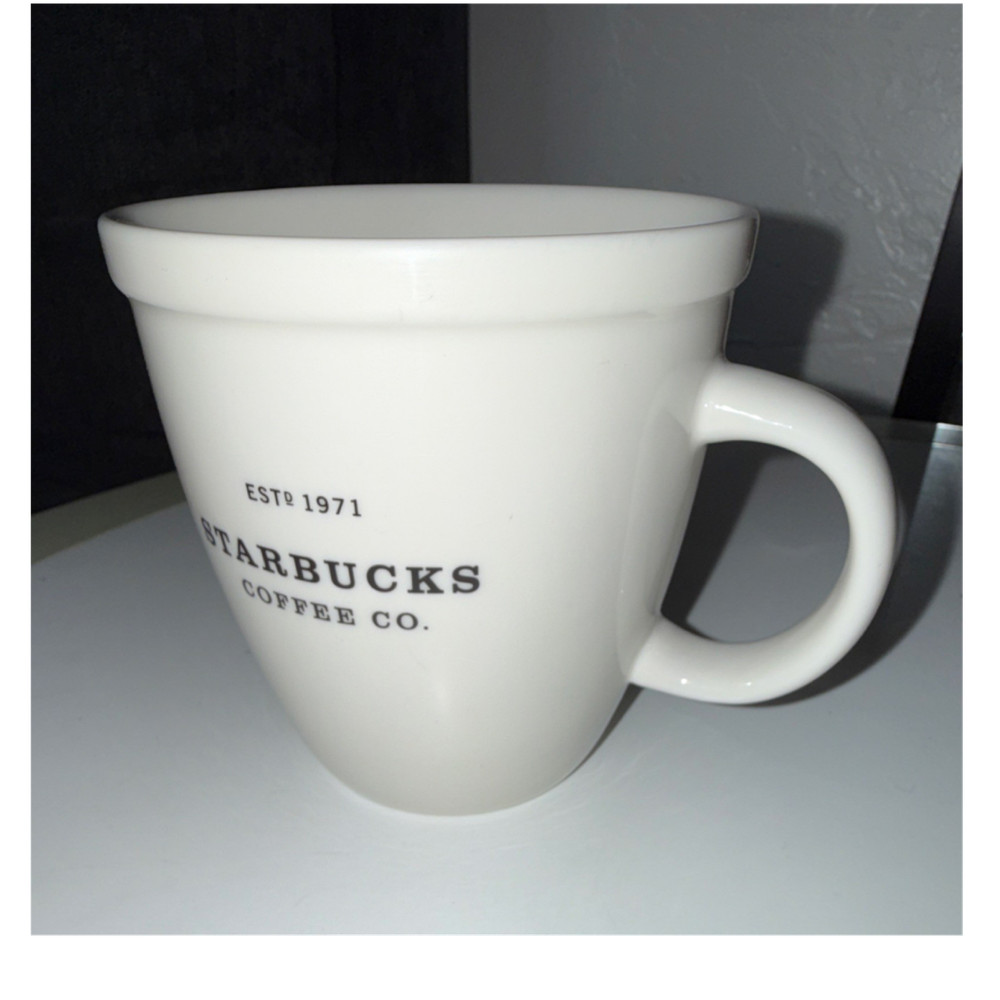 Starbucks Barista White Ceramic Coffee Mug 2001 Microwave Dishwasher Safe