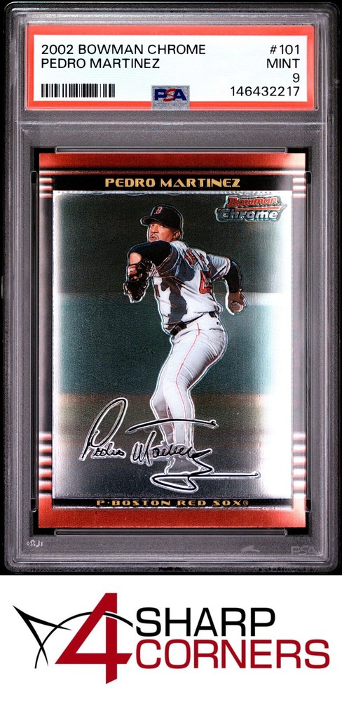 2002 Bowman Chrome #101 Pedro Martinez Red Sox Hof Psa 9Expert eBay listing since 2003:Consign your best today!
