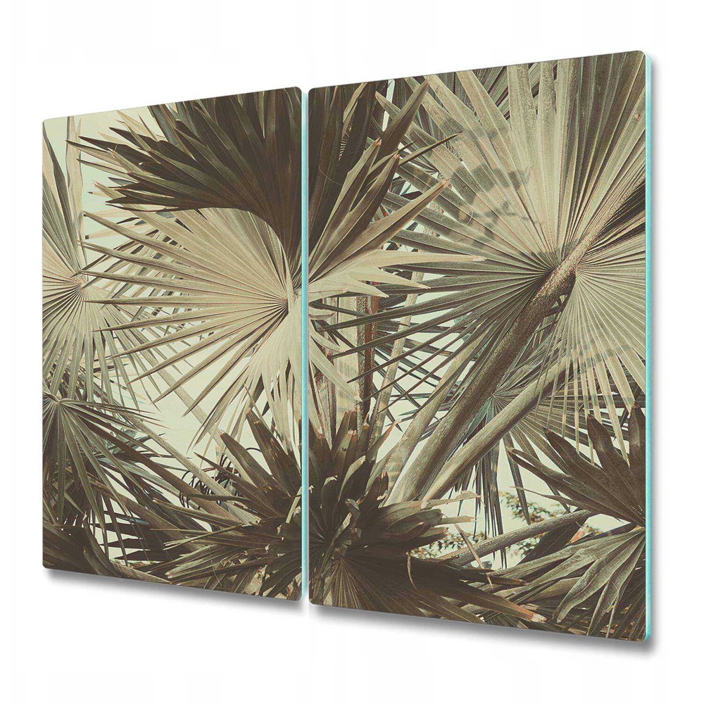 Glass Chopping Board Tropical Bush banana botanic lush Hawaii jungle forest