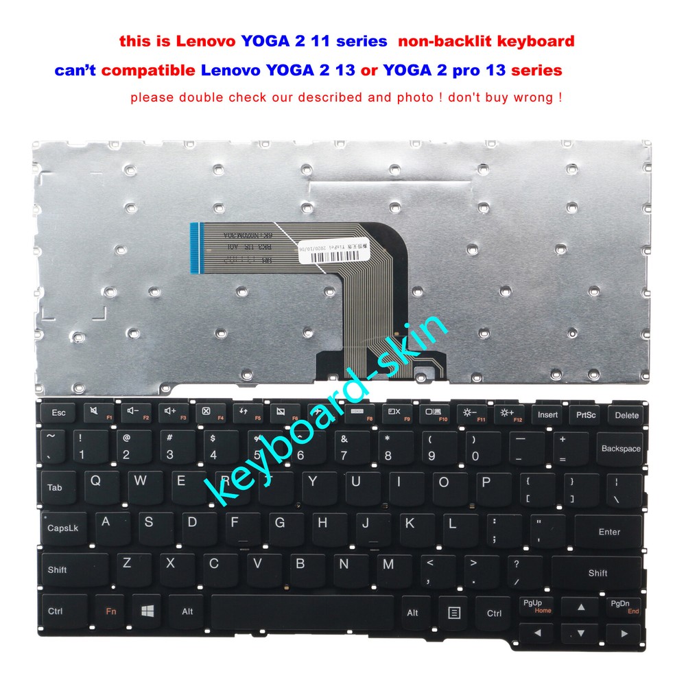 New For Lenovo yoga 2 11,25214411 PK130T53A00 PK130T52A00 V142320ES1-US Keyboard