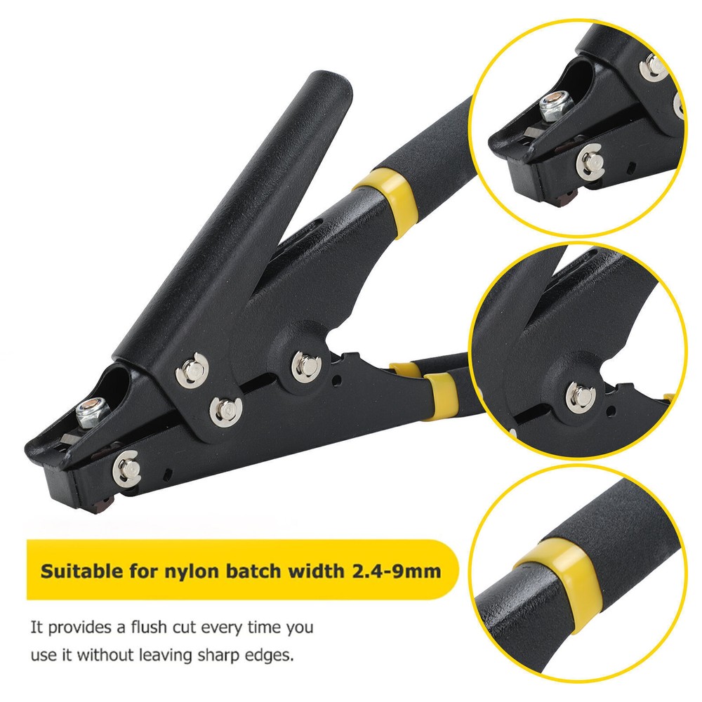 Adjustable Tension Nylon Zip Tie Gun for Fastening Plastic Cables