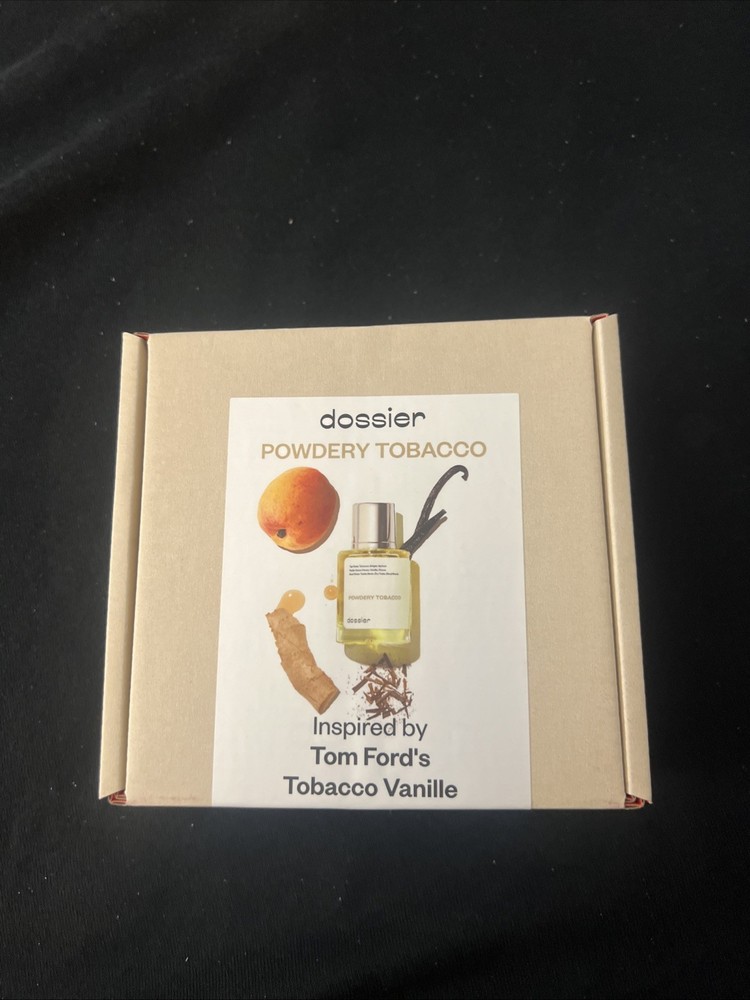 Dossier Powdery Tobacco Eau de Parfum Spray 1.7 Oz Cologne NEW IN BOX UNISEX