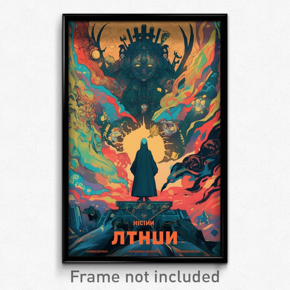 Vintage Russian Film Poster - Flickering Shrine Retro Art Print