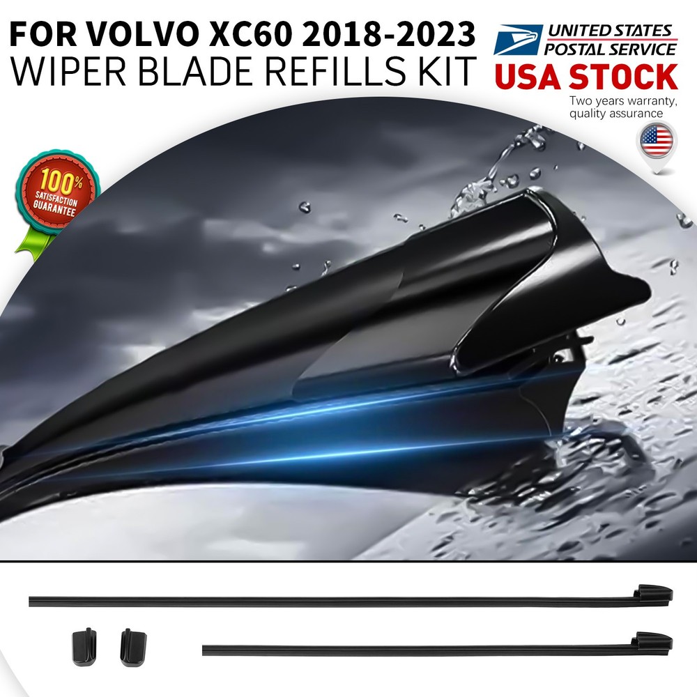 New For Volvo XC60 Front Windshield Wiper Blade Refills Kit (Pair) OEM 3149072