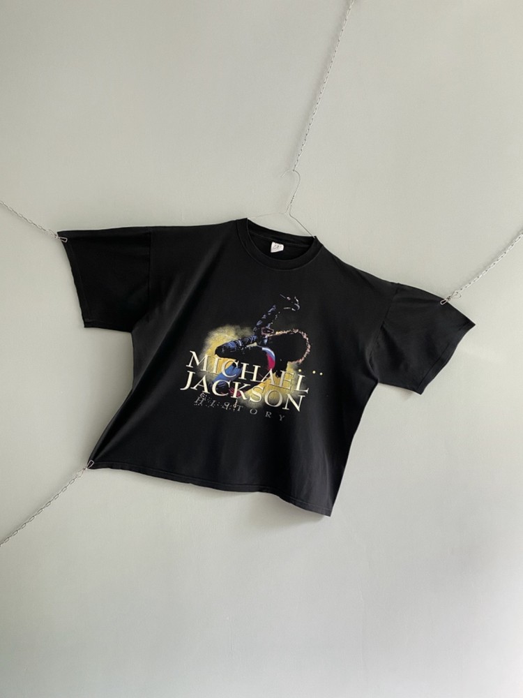 Vintage 1994 Michael Jackson History King Of Pop Tour 90s Band Tee XL Boxy Fit