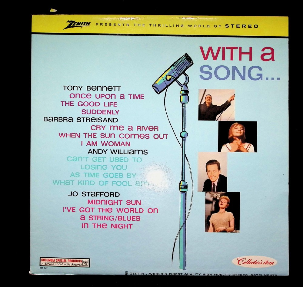 Zenith With A Song Barbra Streisand Tony Bennett Columbia Special Products LP