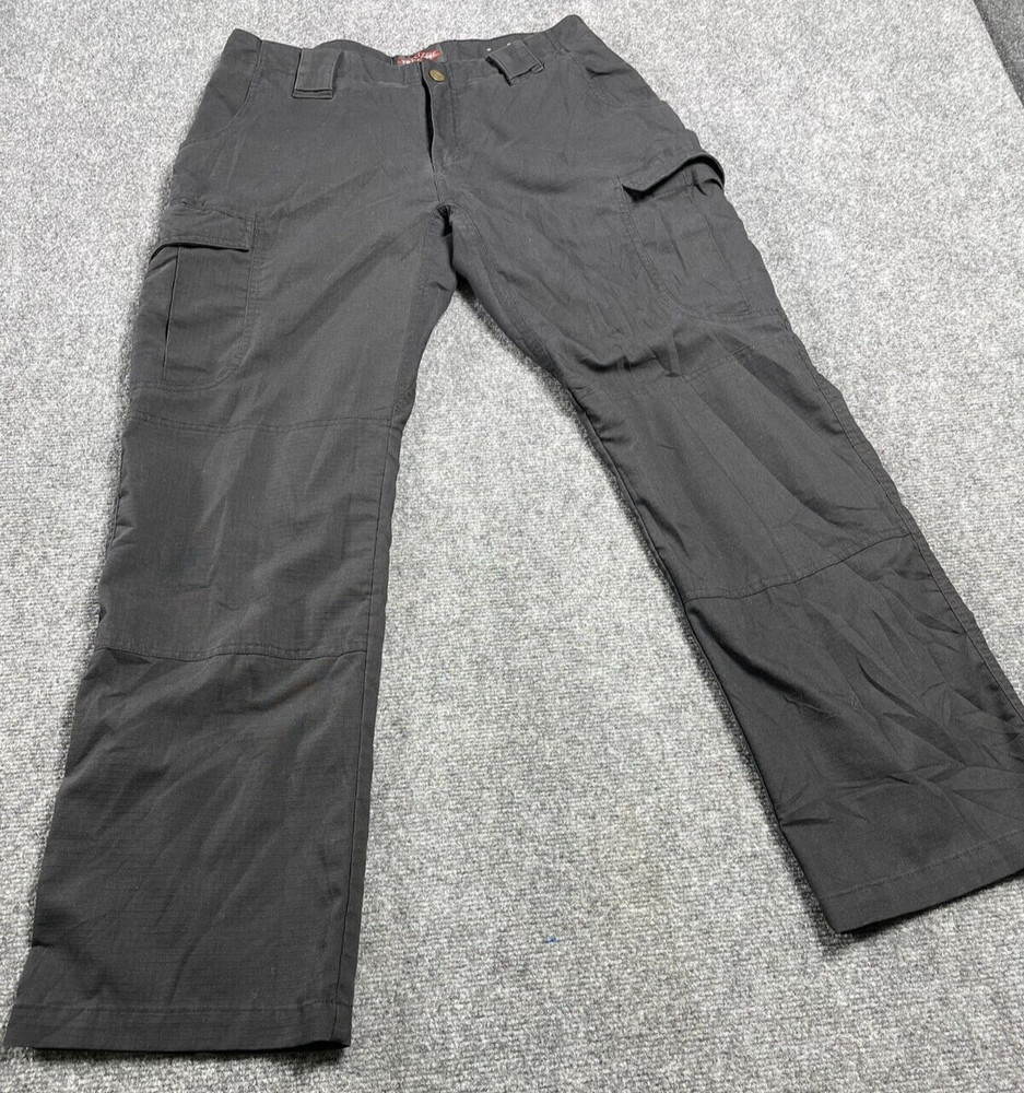 Tru Spec Women's Pants Black Tactical Cargo Straight RipStop Logo 8/32