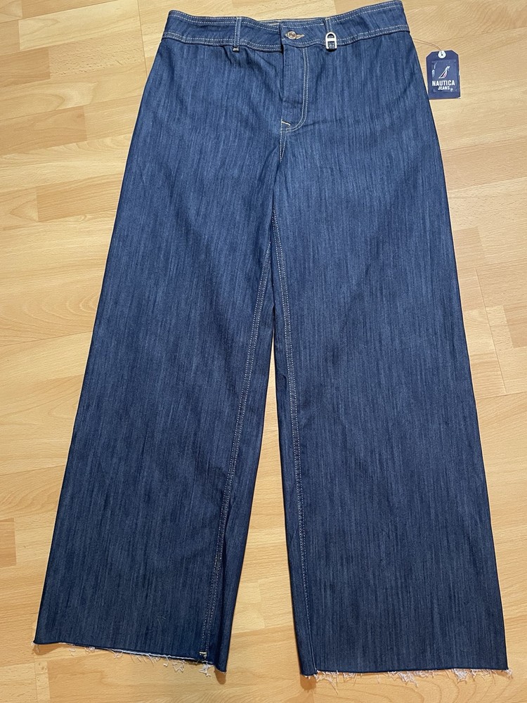 NAUTICA Coronado Beach Dark Navy Women’s Jeans Size 6 Wide Leg MSRP $79.50