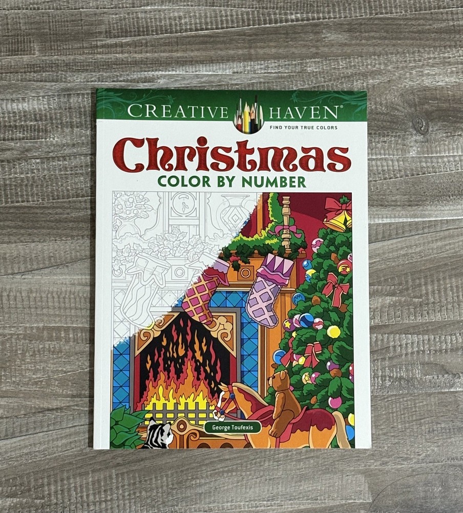 ! NEW! Christmas Color by Number Coloring Book for Adults and Teens