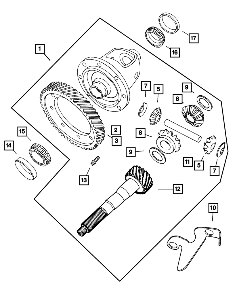 Genuine Mopar Differential Ring Gear 4659956AB