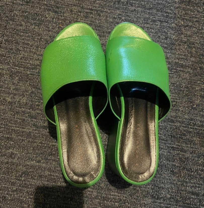 Simon Miller Platform Sandals Mule Color Green Size 37 Women's Used From Japan