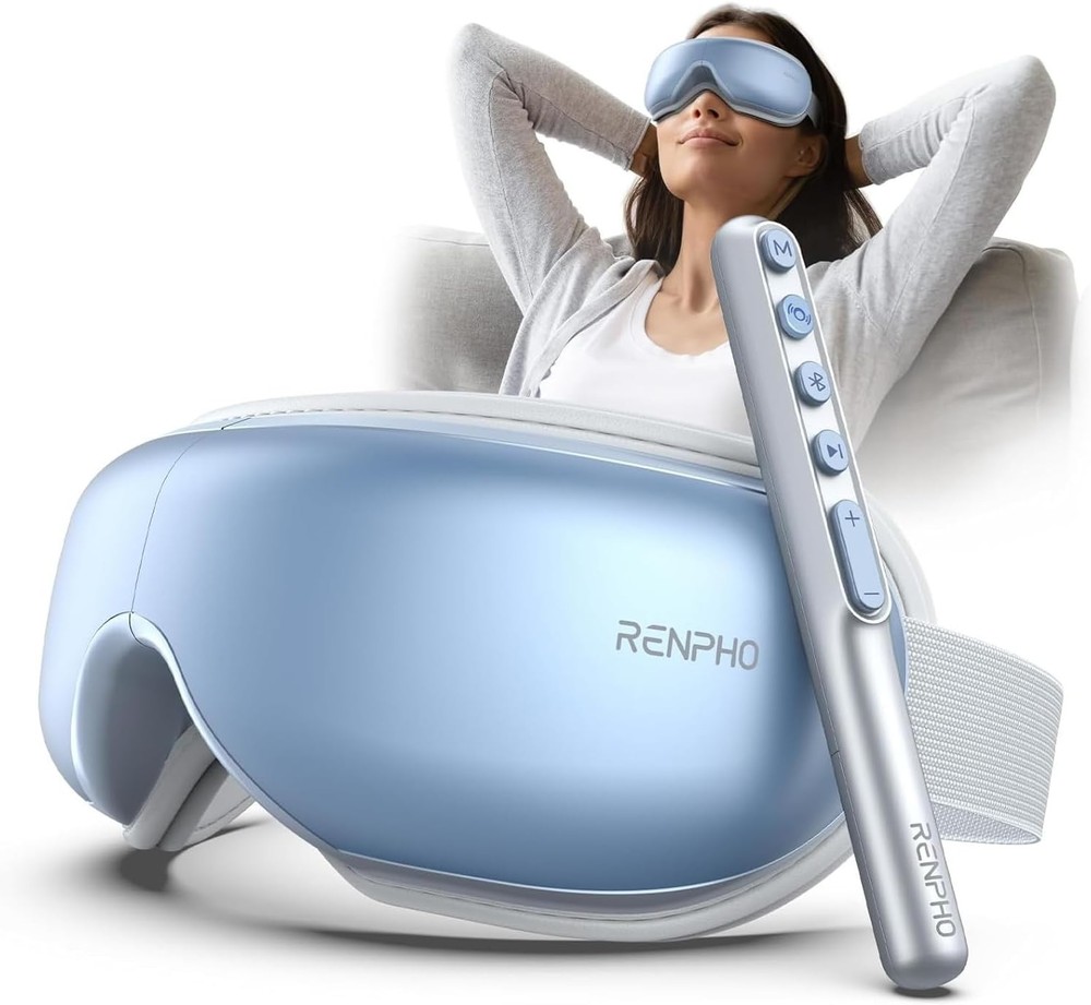 RENPHO Eye Massager with Heat, Eyeris1 Massage Mask Birthday Gifts Bluetooth