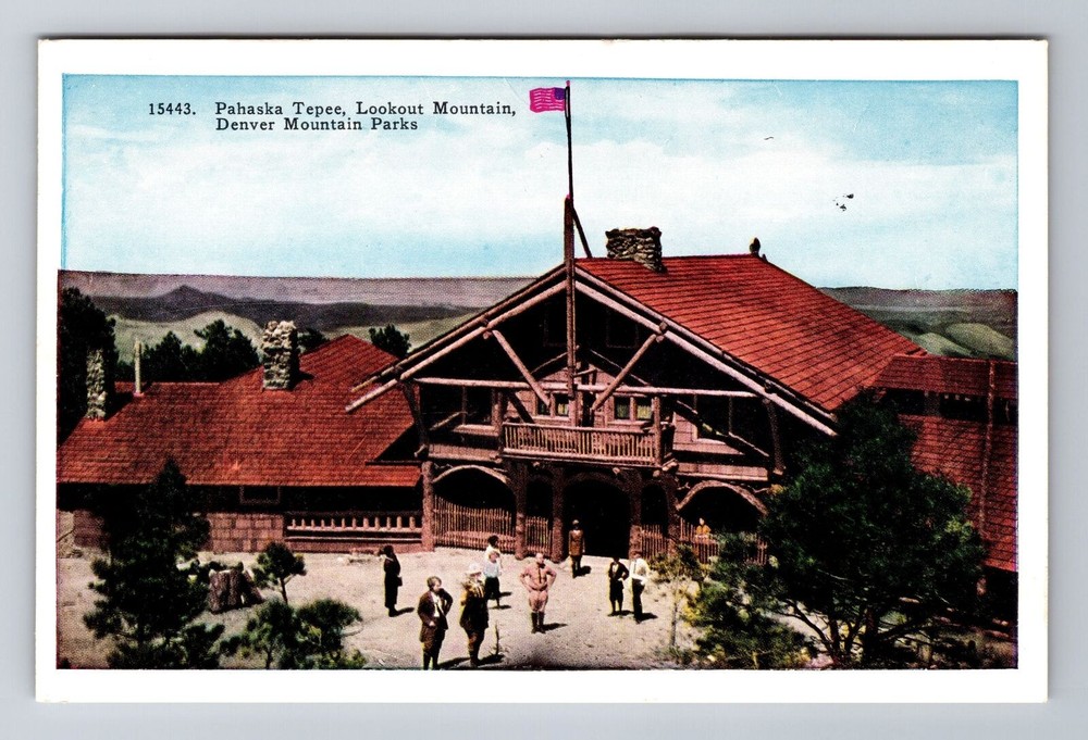 Lookout Mountain CO-Colorado, Pahaska Tepee, Antique, Vintage Souvenir Postcard