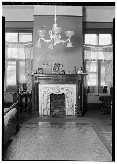 Photo:Mobile Alabama Calvert-Webster House 1937 Living Room Mantel HABS