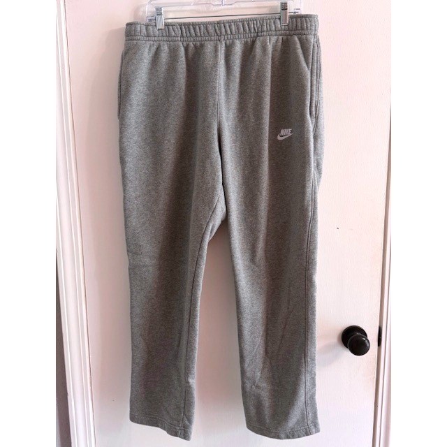 Nike Mens Sportswear Club Fleece Straight Sweatpants Grey XL Casual Athleisure