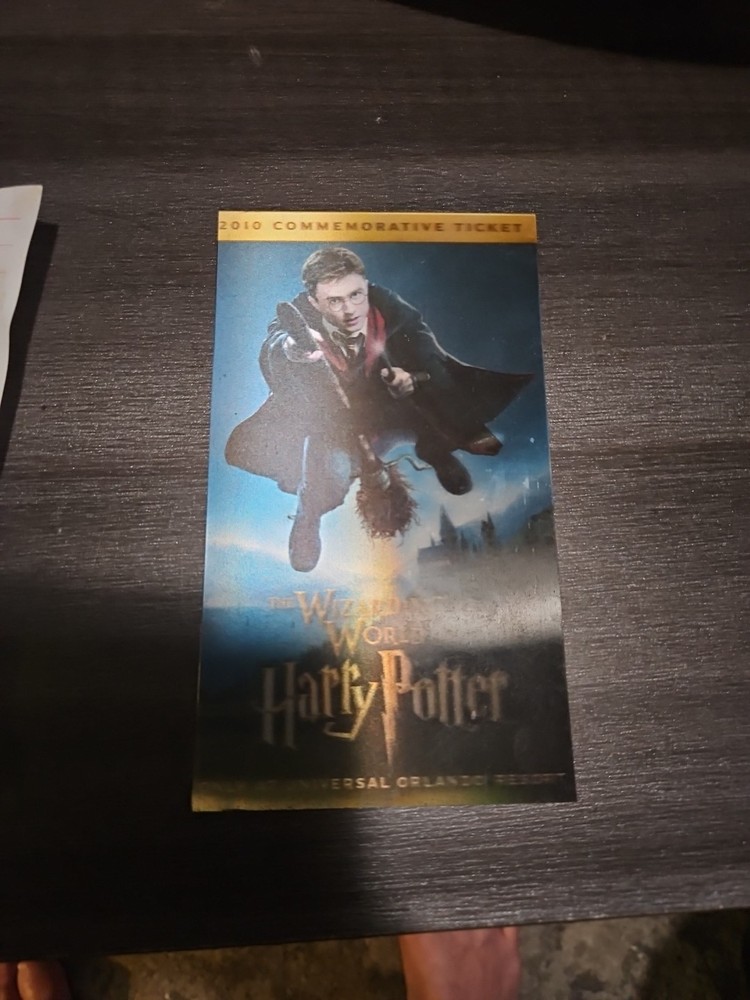 Rare HARRY POTTER Commemorative Opening Ticket WIZARDING WORLD Universal Studio