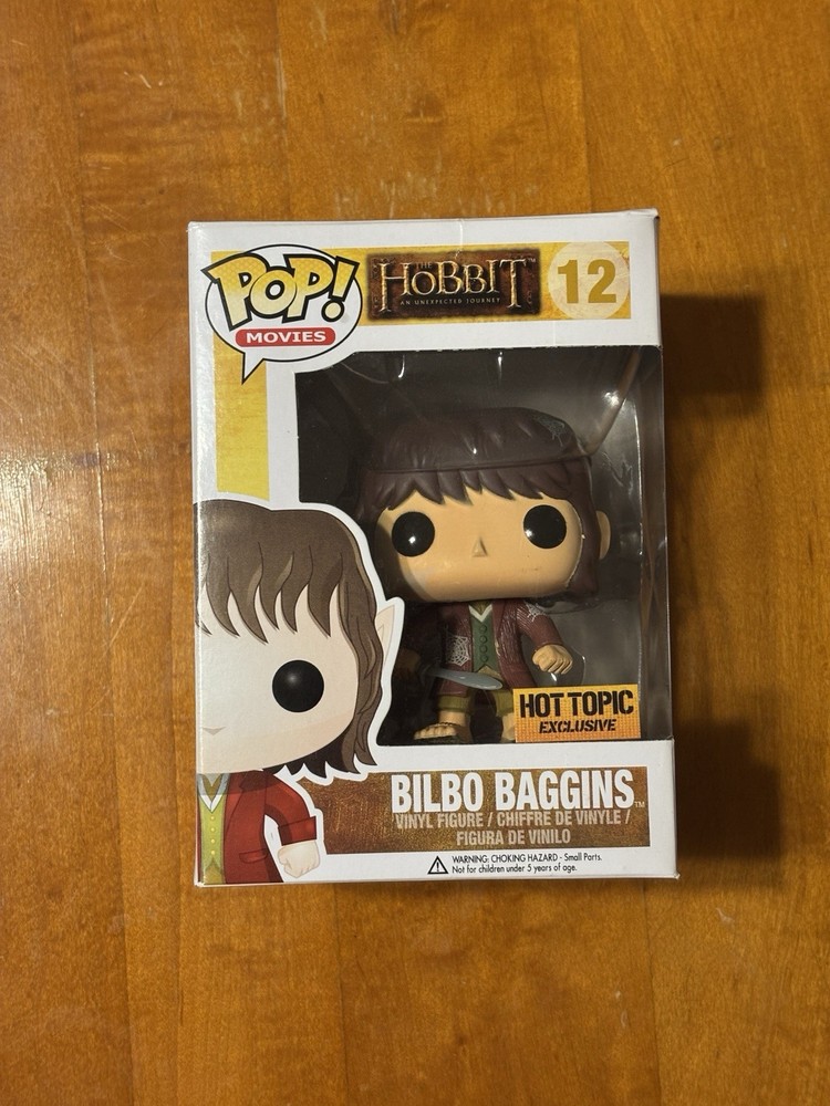 Funko Pop The Hobbit Bilbo Baggins Hot Topic Exclusive Spider Webs Rare #12