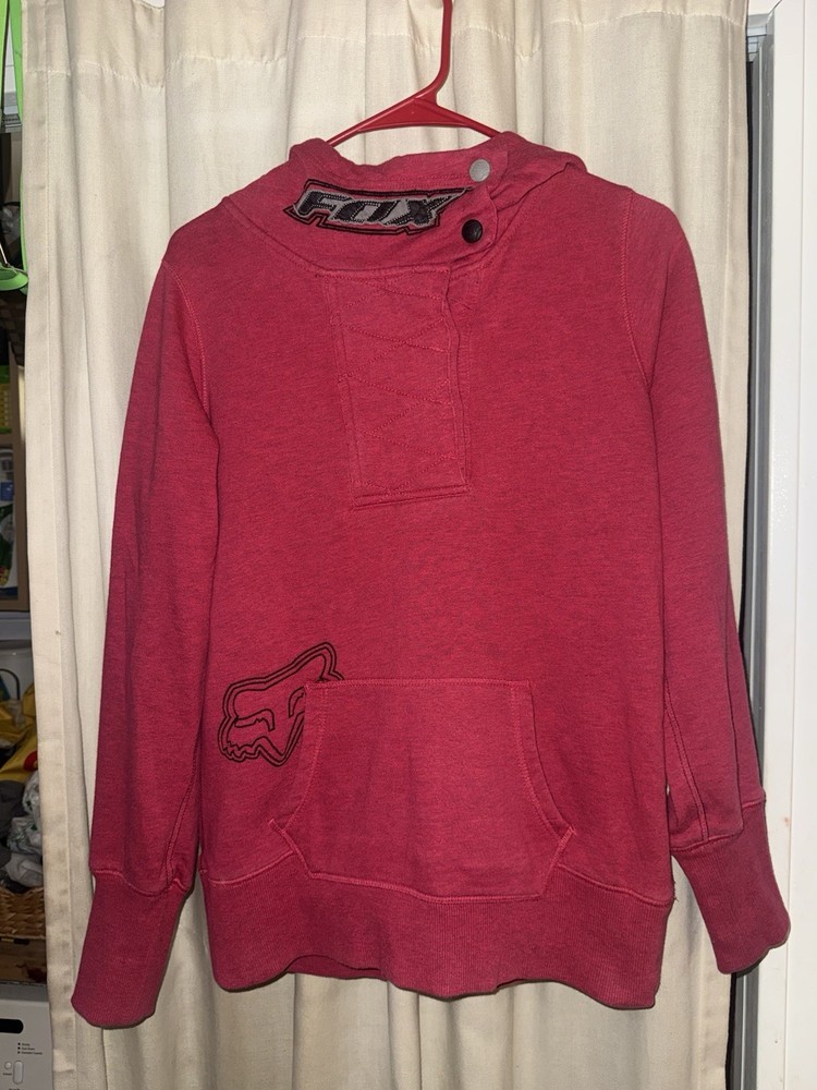 Vintage Fox Racing Women’s Hoodie Size Large Y2K
