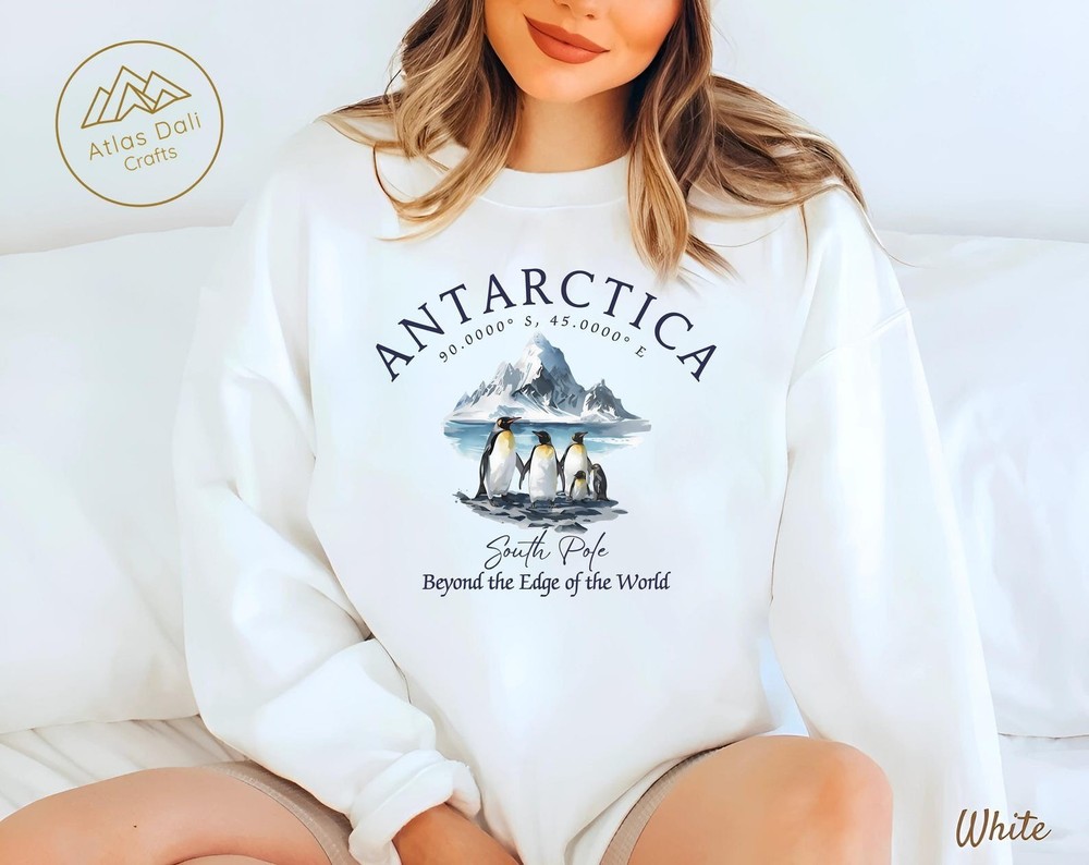 Antarctica Penguins Unisex Sweatshirt Travel Antarctica Trip Sweater Gift Tee