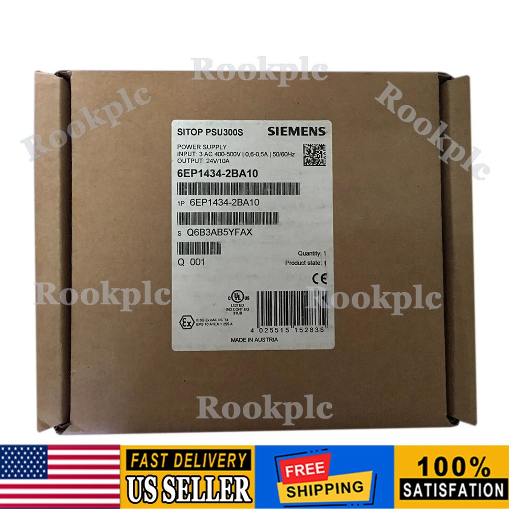 New Siemens 6EP1434-2BA10 SITOP PSU300S Stabilized Power Supply 6EP1 434-2BA10