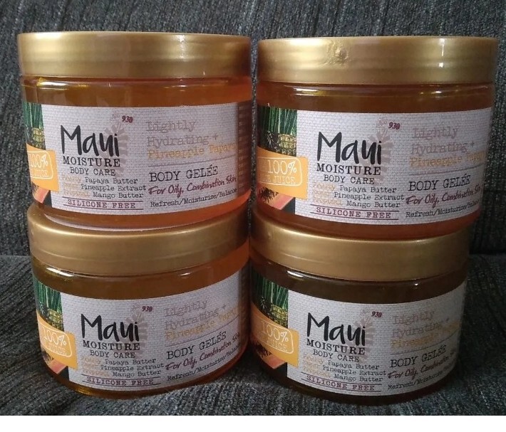 4-Pack Maui Moisture Pineapple Papaya Body Gelee 12oz Hydrate Refresh Balance  