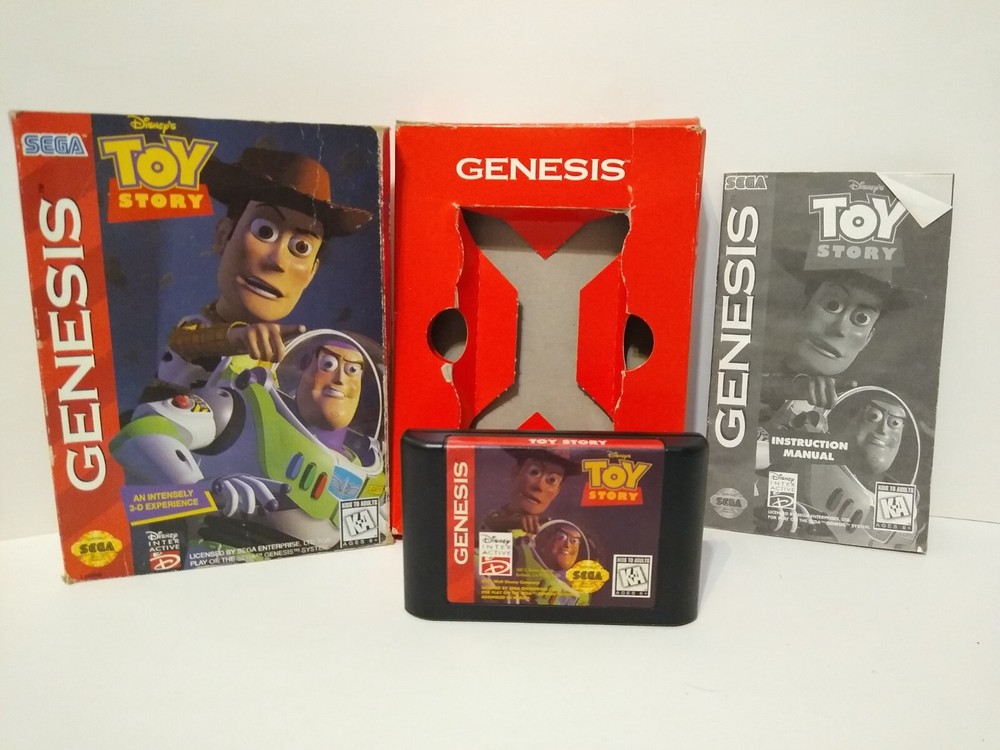 Toy Story (Sega Genesis, 1995) Complete in Box Authentic! Tested & Works