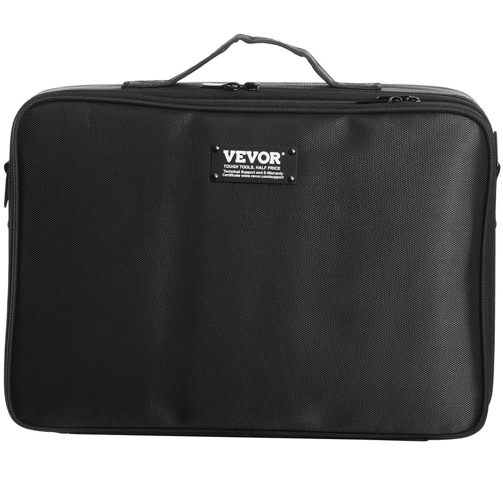 Large 3-Tier Makeup Train Case with Handle Strap Waterproof Oxford Organizer Box