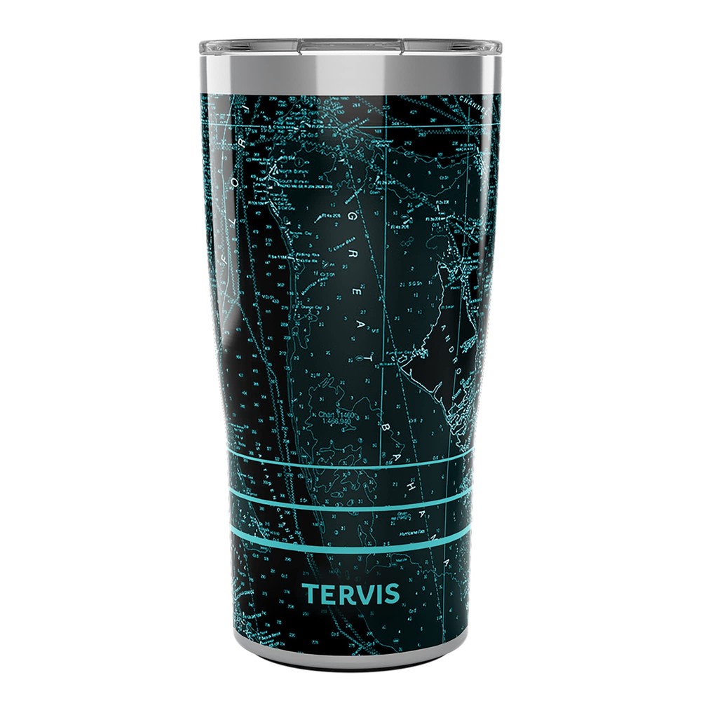 Traveler Nautical Collection Caribbean Chart Triple Walled Insulated Tumbler ...