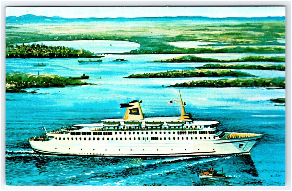 M/S Prince Of Fundy Ferry Boat Portland Maine Yarmouth Nova Scotia  Postcard