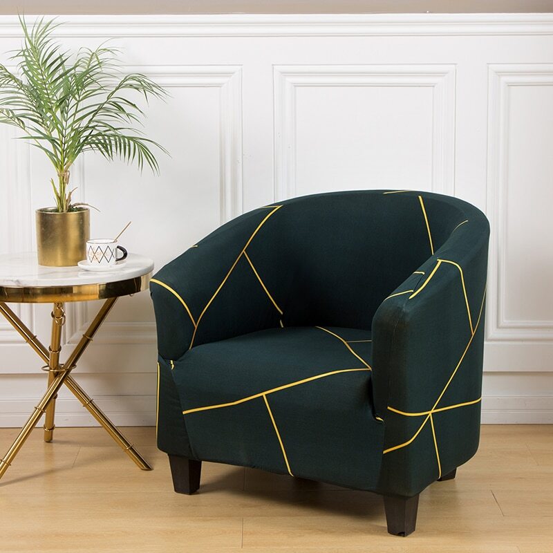 Stretch Elastic Single Seat Club Chair Slipcover Armchair Protector