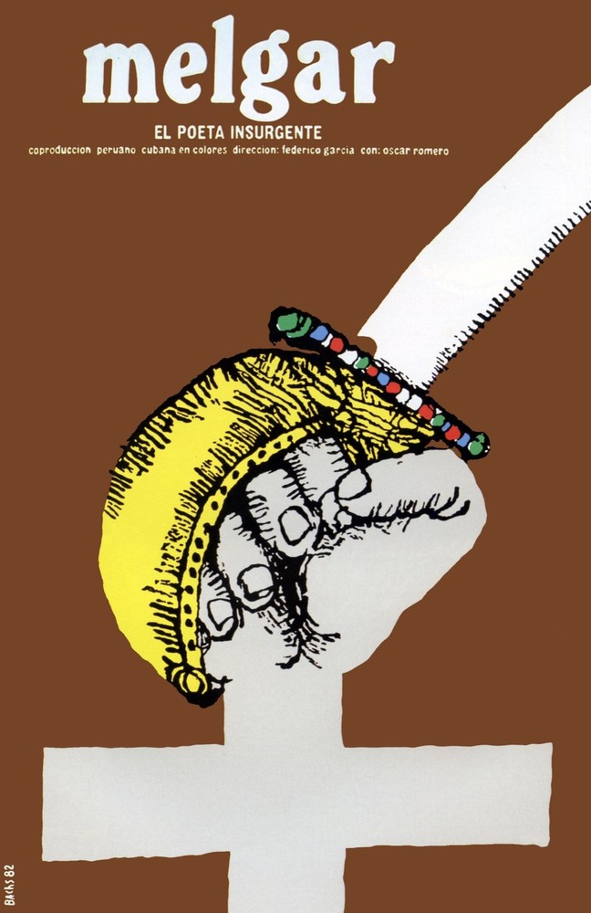 8798.Melgar.el poet urgente.peruvean cuban film.POSTER.movie decor graphic art