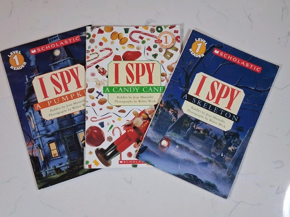 I SPY Scholastic Series Lot of 3 Classic Books Fun Finds Wick & Marzollo