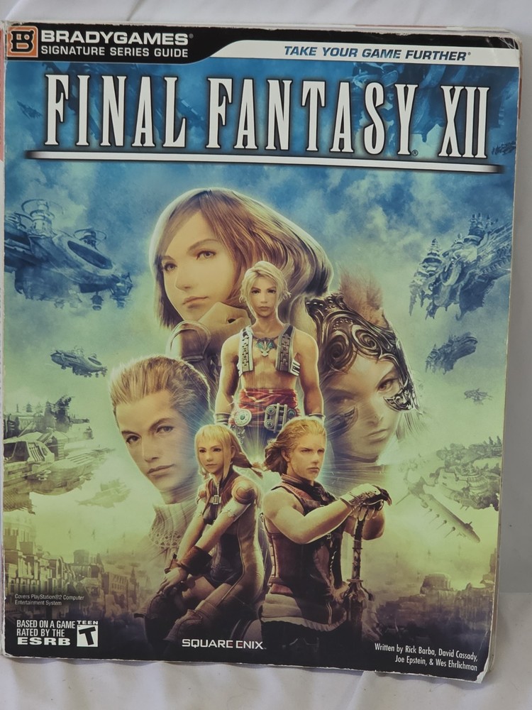 Final Fantasy XII 12 BradyGames Official Strategy Guide Playstation 2 w/ poster